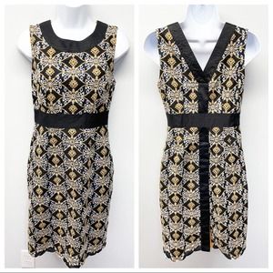 HD in Paris Anthro Embroidered Sheath Dress 2P